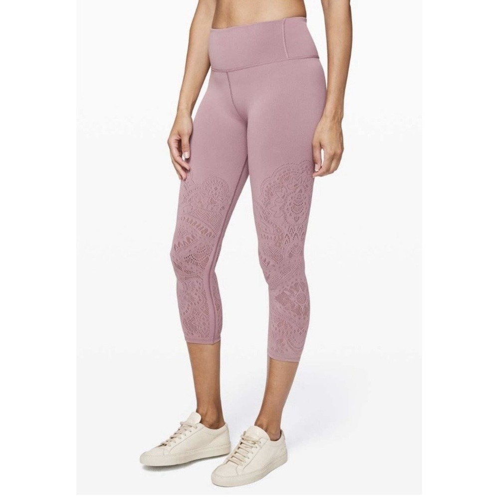 Lululemon Reveal Tight Zen Expression Leggings Pink Size 4 Balletcore